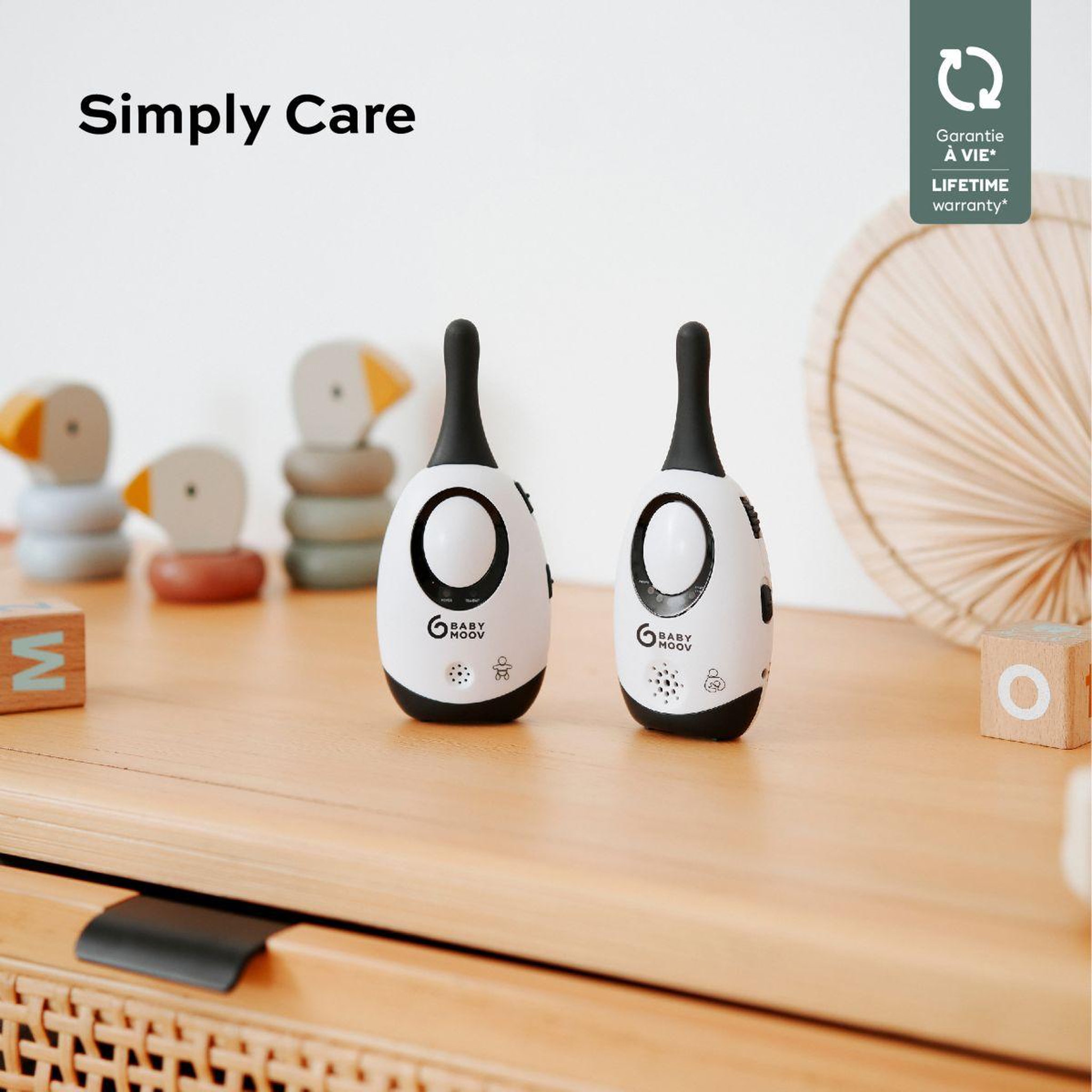 Voir la diapositive 3 : BABYMOOV Babyphone Simply care new color