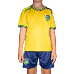 SPORTZONE Brésil Mini-Kit Supporter Jaune Sport Zone. Coloris disponibles : Jaune