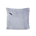 TOILINUX Coussin Luxe Alaska 45 x 45 cm. Coloris disponibles : Rose, Gris