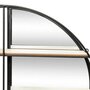 Voir la diapositive 2 : ATMOSPHERA Étagère Murale Avec Miroir  Zina  56cm Noir