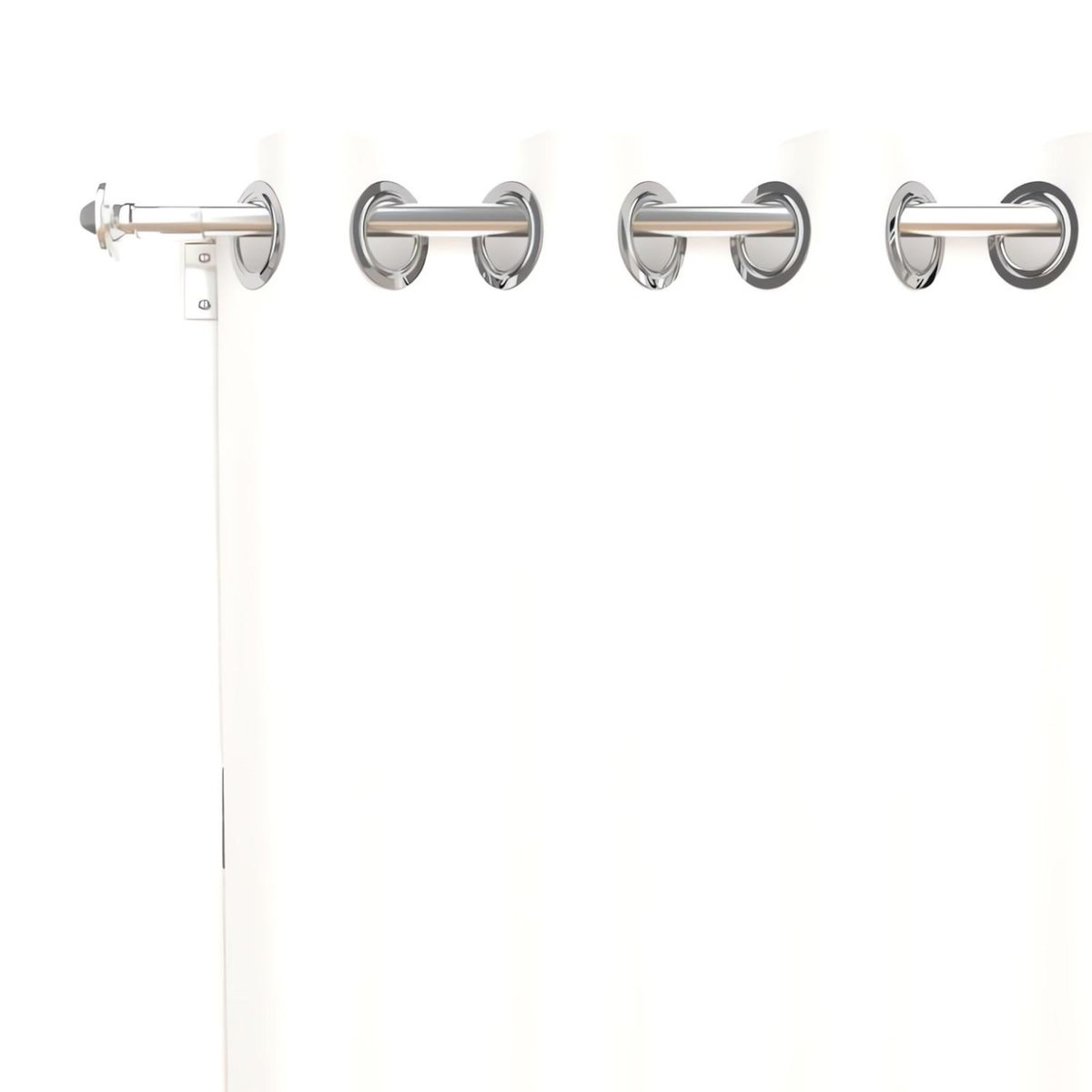 SOLEIL D'OCRE Rideau uni à oeillets infroissable ALIX, par Soleil d'ocre