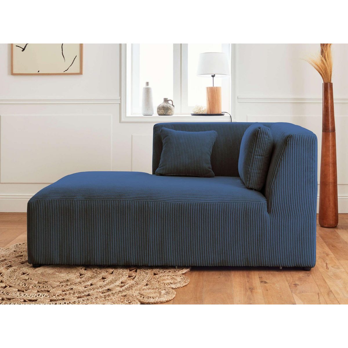 LISA DESIGN Victoire - canapé modulable d'angle gauche - 5 places - en velours côtelé