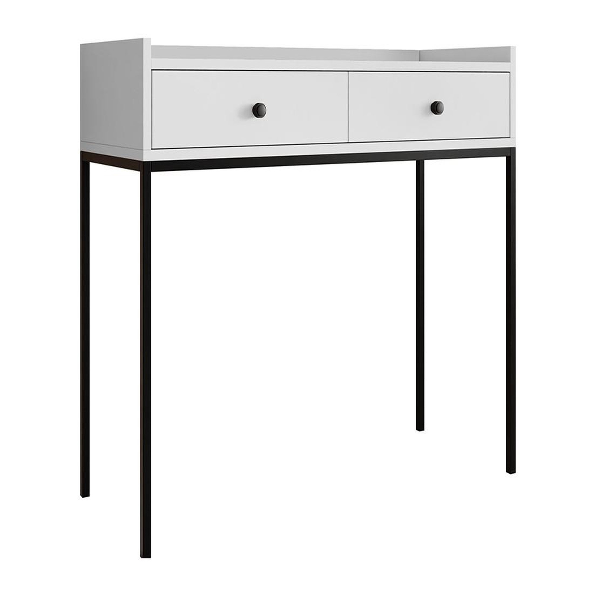 Voir la diapositive 1 : BEST MOBILIER Filipo - console - blanc - 100 cm