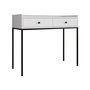 Voir la diapositive 1 : BEST MOBILIER Filipo - console - blanc - 100 cm