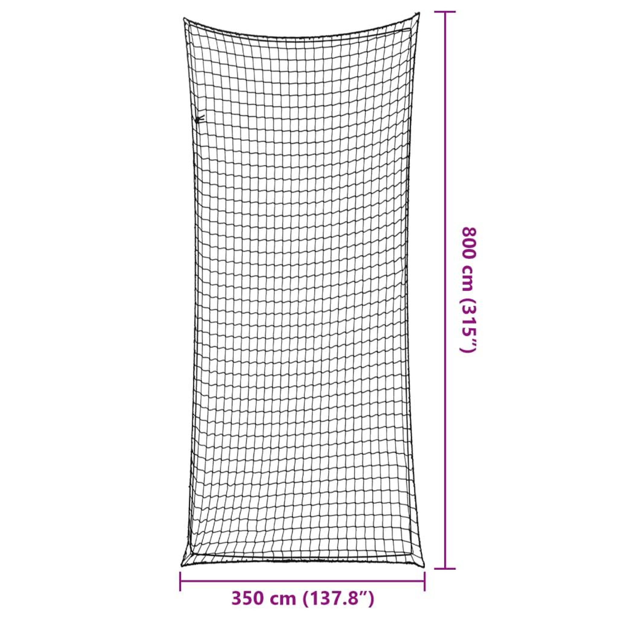 Voir la diapositive 6 : VIDAXL Filet pour remorque avec corde elastique noir 8x3,5 m PP