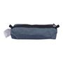 Voir la diapositive 2 : AUCHAN Trousse scolaire rectangulaire bicolore polyester twill et PVC bleu