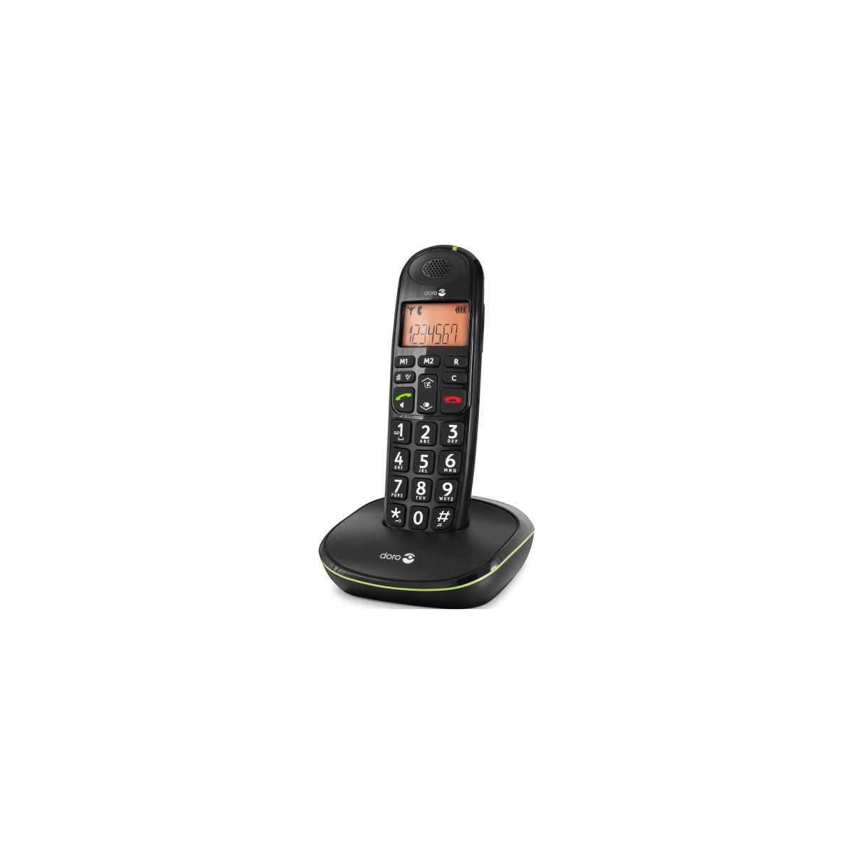 Doro Téléphone sans fil Phone Easy 100W Noir