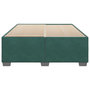 Voir la diapositive 4 : VIDAXL Cadre de lit sans matelas vert fonce 140x200 cm velours