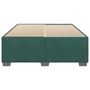 Voir la diapositive 4 : VIDAXL Cadre de lit sans matelas vert fonce 140x200 cm velours
