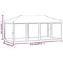 Voir la diapositive 6 : VIDAXL Tente de reception pliable avec parois Rouge 3x6 m