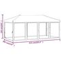 Voir la diapositive 6 : VIDAXL Tente de reception pliable avec parois Rouge 3x6 m