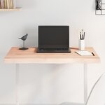 VIDAXL Dessus de table bois massif non traite bordure assortie