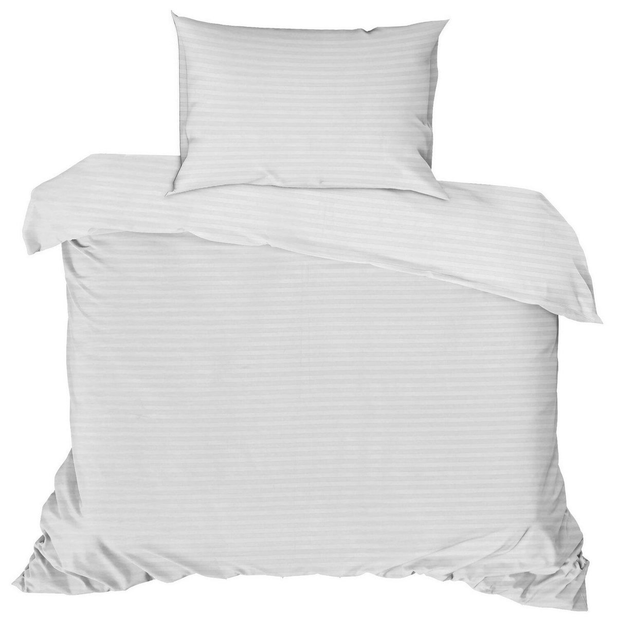 Home collection Parure de lit enfant avec taie(s) 100 % satin de coton Stripe