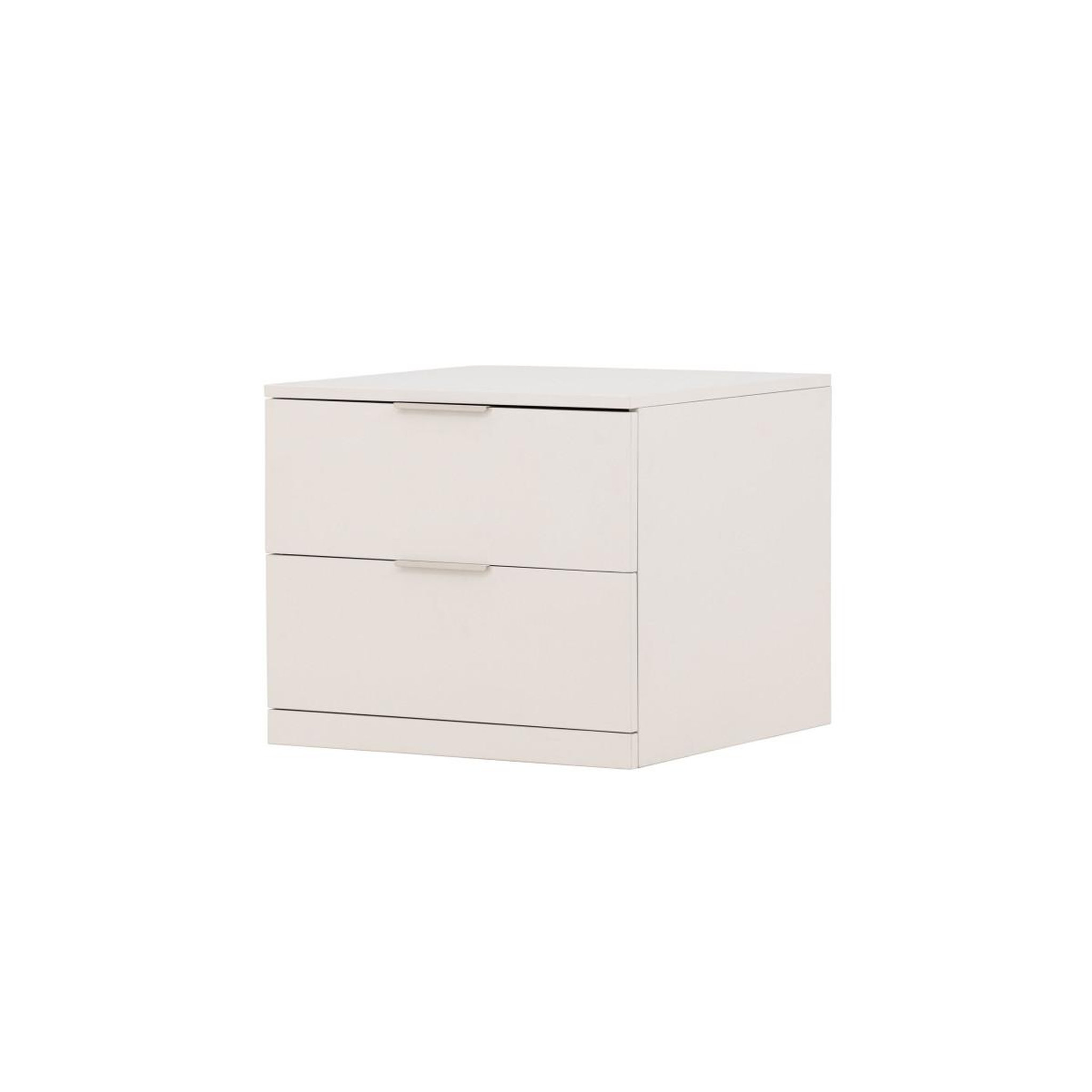 Voir la diapositive 3 : Paris Prix Table de chevet 2 tiroirs  nice  52cm beige
