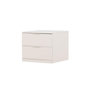 Voir la diapositive 3 : Paris Prix Table de Chevet 2 Tiroirs  Nice  52cm Beige