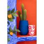 Voir la diapositive 4 : Paris Prix Vase en Céramique  Fiesta  30cm Bleu
