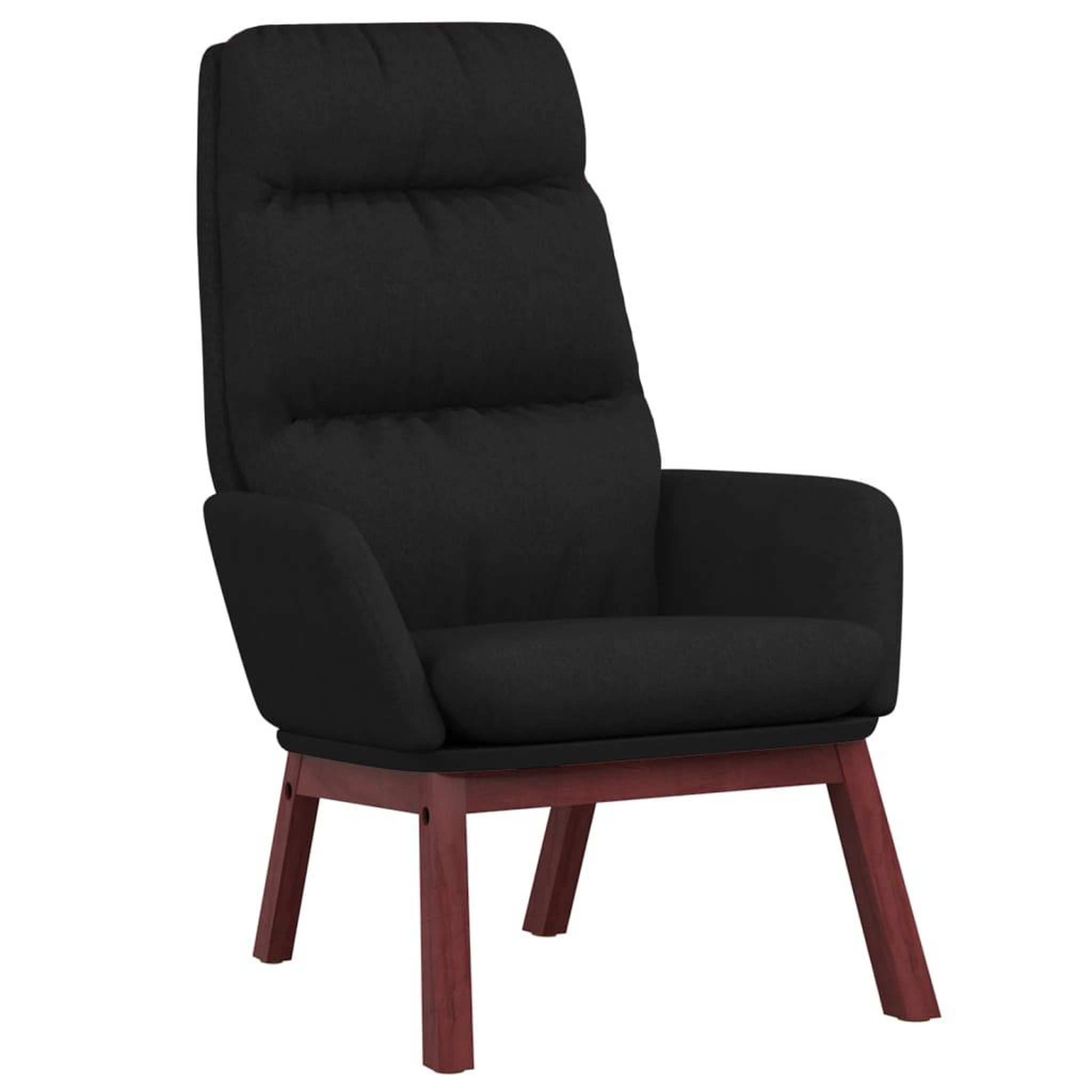 Voir la diapositive 2 : VIDAXL Chaise de relaxation Noir Tissu