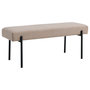 Voir la diapositive 1 : LISA DESIGN Romeo - banc - tissu bouclette - 100 cm