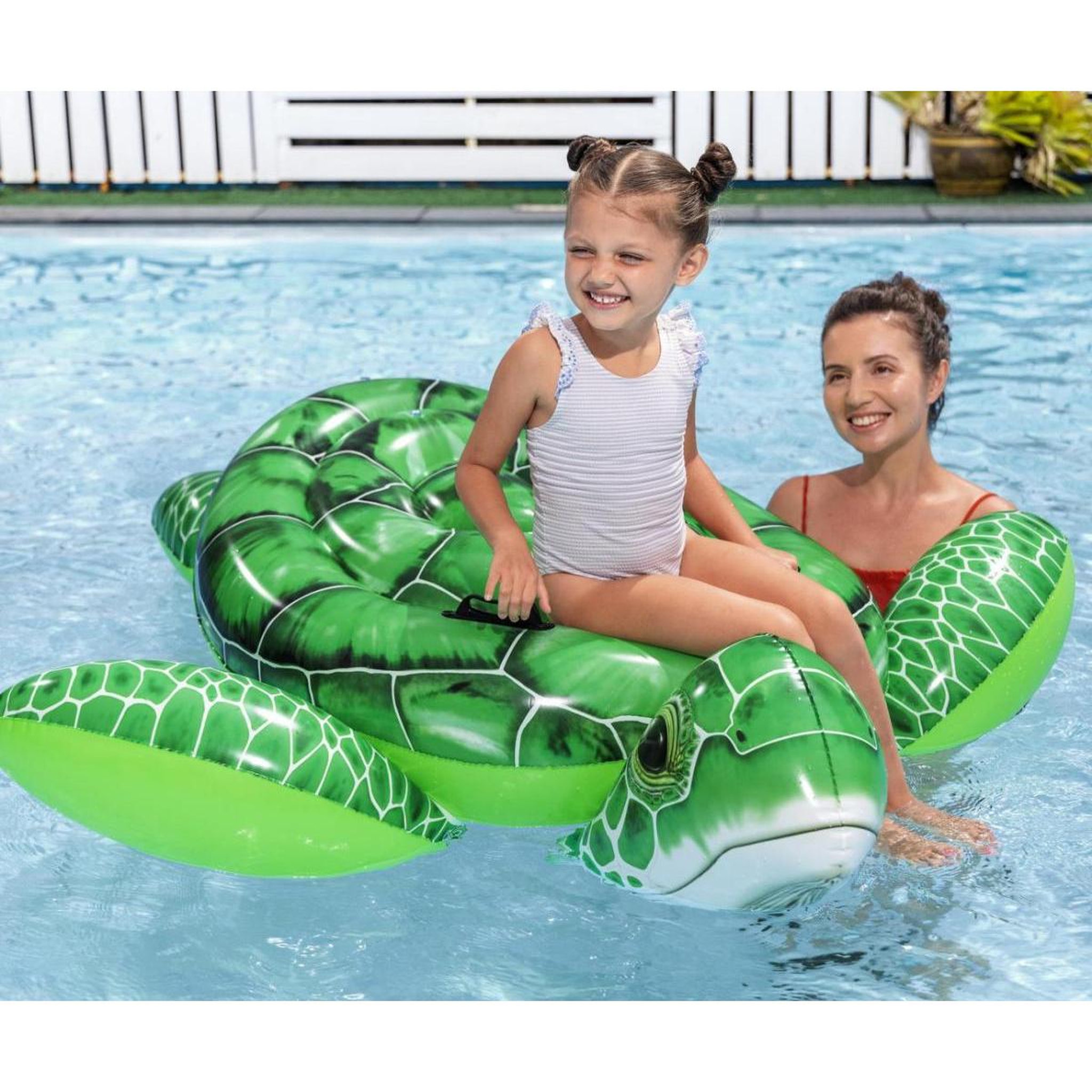 Voir la diapositive 3 : BESTWAY Chevauchable tortue  41524 1.50m x 1.45m