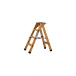 Centaure Escabeau Lyonnais bois 3 marches + tablette - hauteur de travail 2,25m