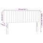 Voir la diapositive 6 : VIDAXL Tete de lit a LED Gris clair 144x5x78/88 cm Tissu