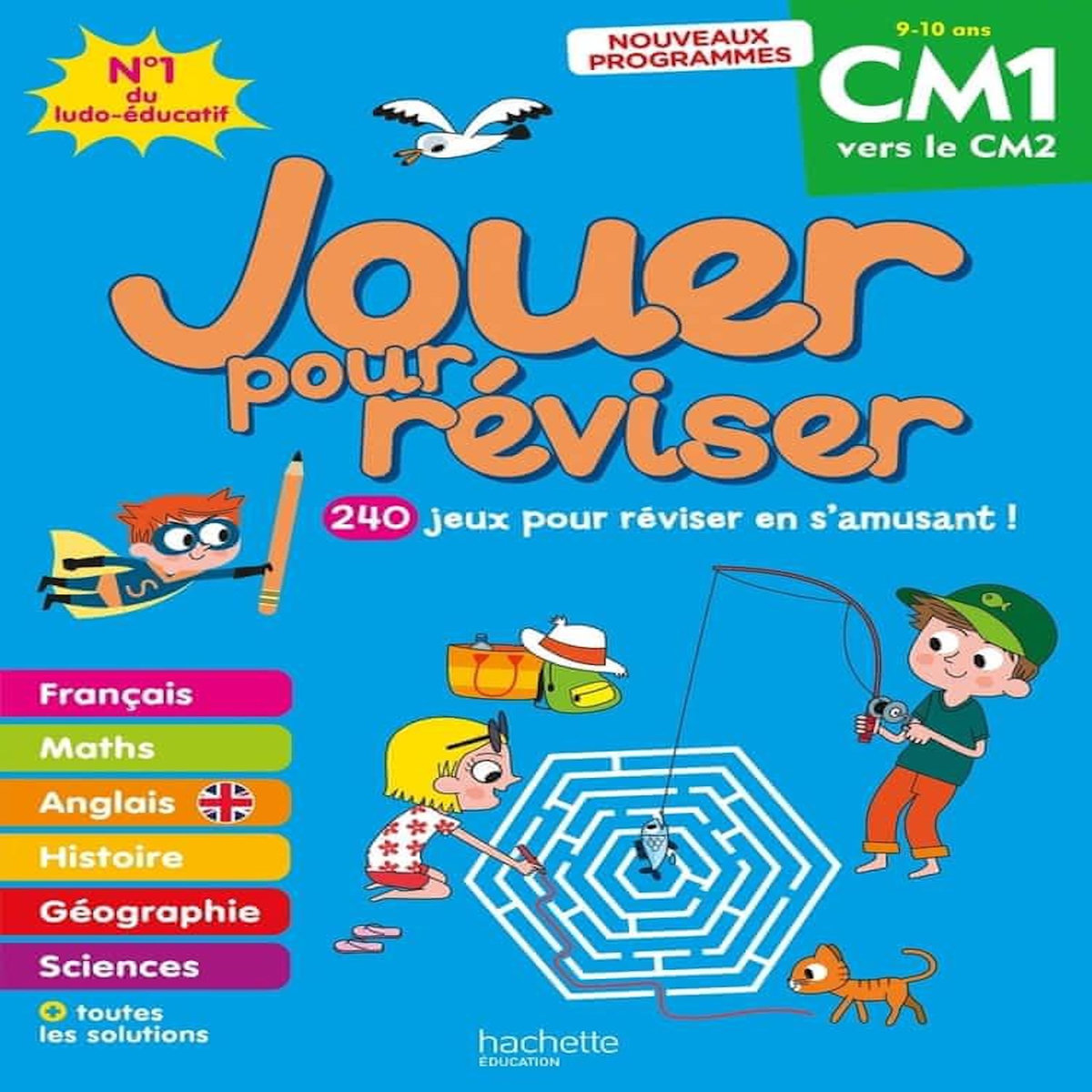 JOUER POUR REVISER CM1 VERS LE CM2. 240 JEUX POUR REVISER EN S'AMUSANT ! AVEC UN CRAYON, EDITION 2026, Lecreux Michèle