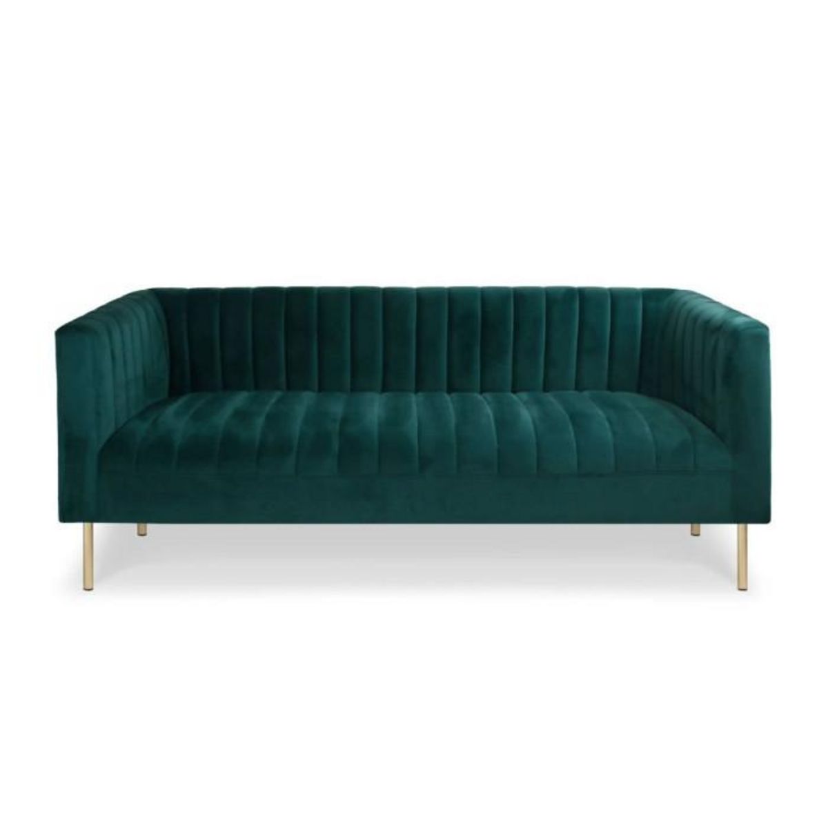 Paris Prix Canapé 3 places Velours  Taylor  179cm Vert