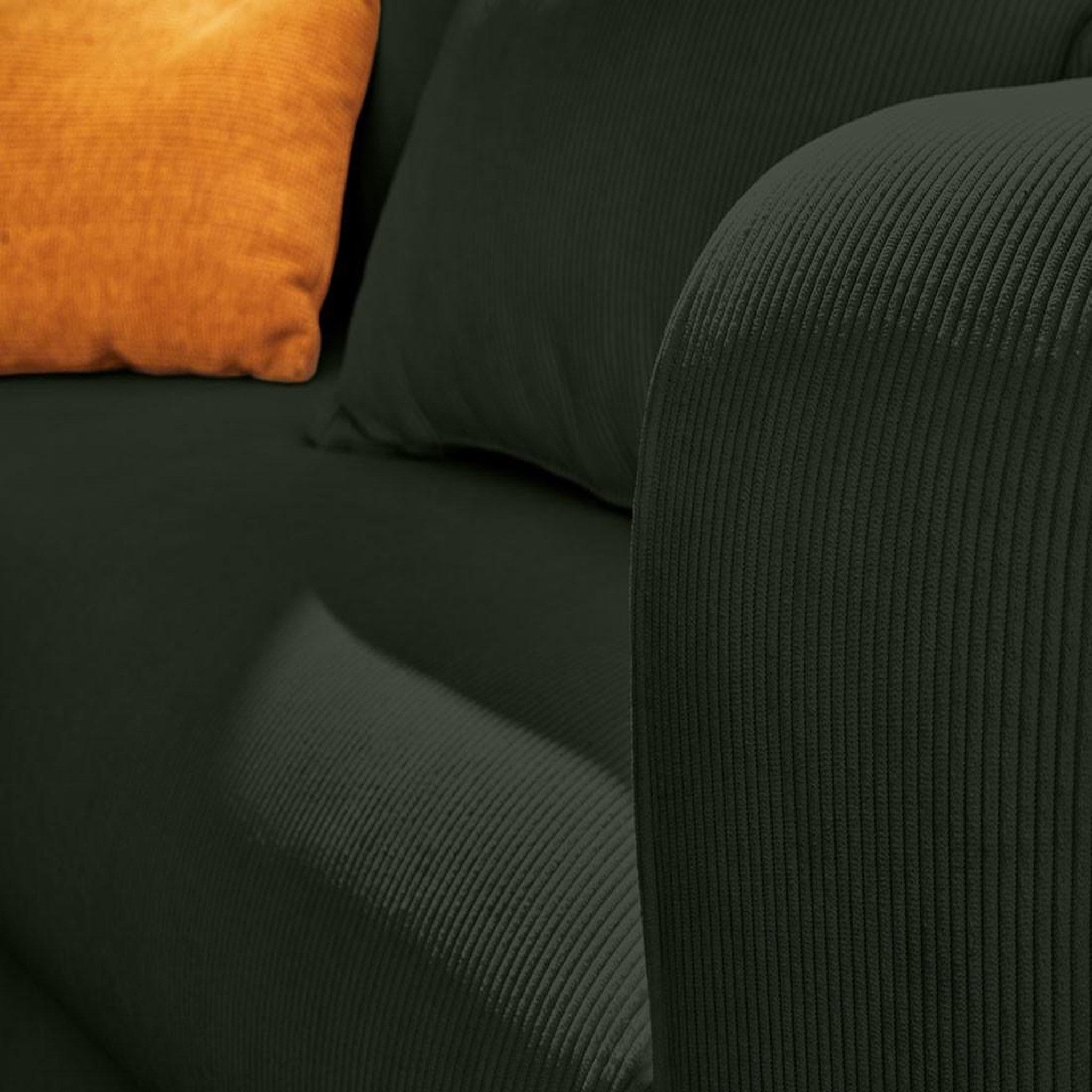 Voir la diapositive 4 : LISA DESIGN Albane - canapé d'angle gauche - 4 places - convertible avec coffre - en velours côtelé
