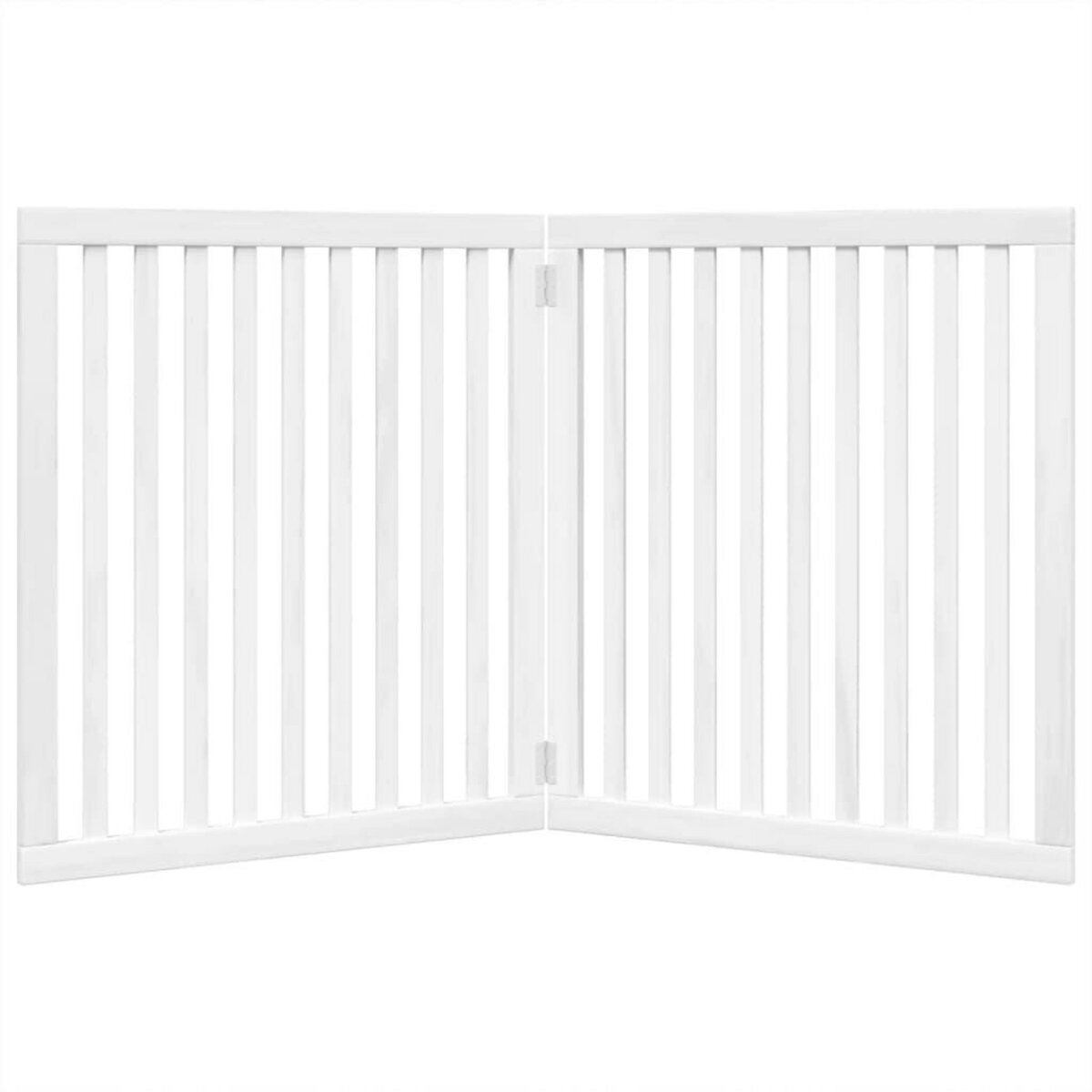 VIDAXL Barriere pour chien pliable 2 panneaux 160 cm bois de peuplier