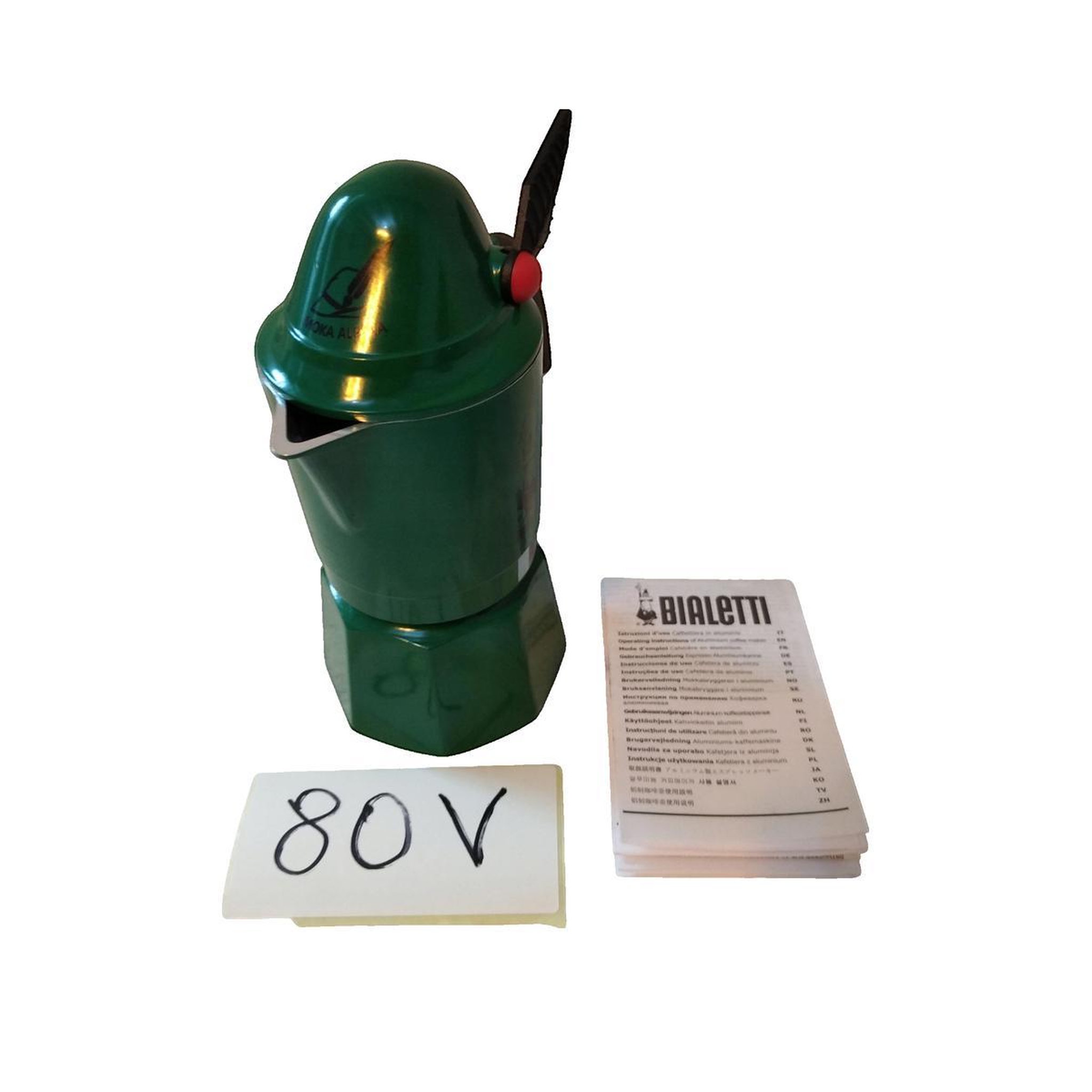 Voir la diapositive 2 : BIALETTI Cafetière Bialetti Moka Alpina Verte 3 tasses