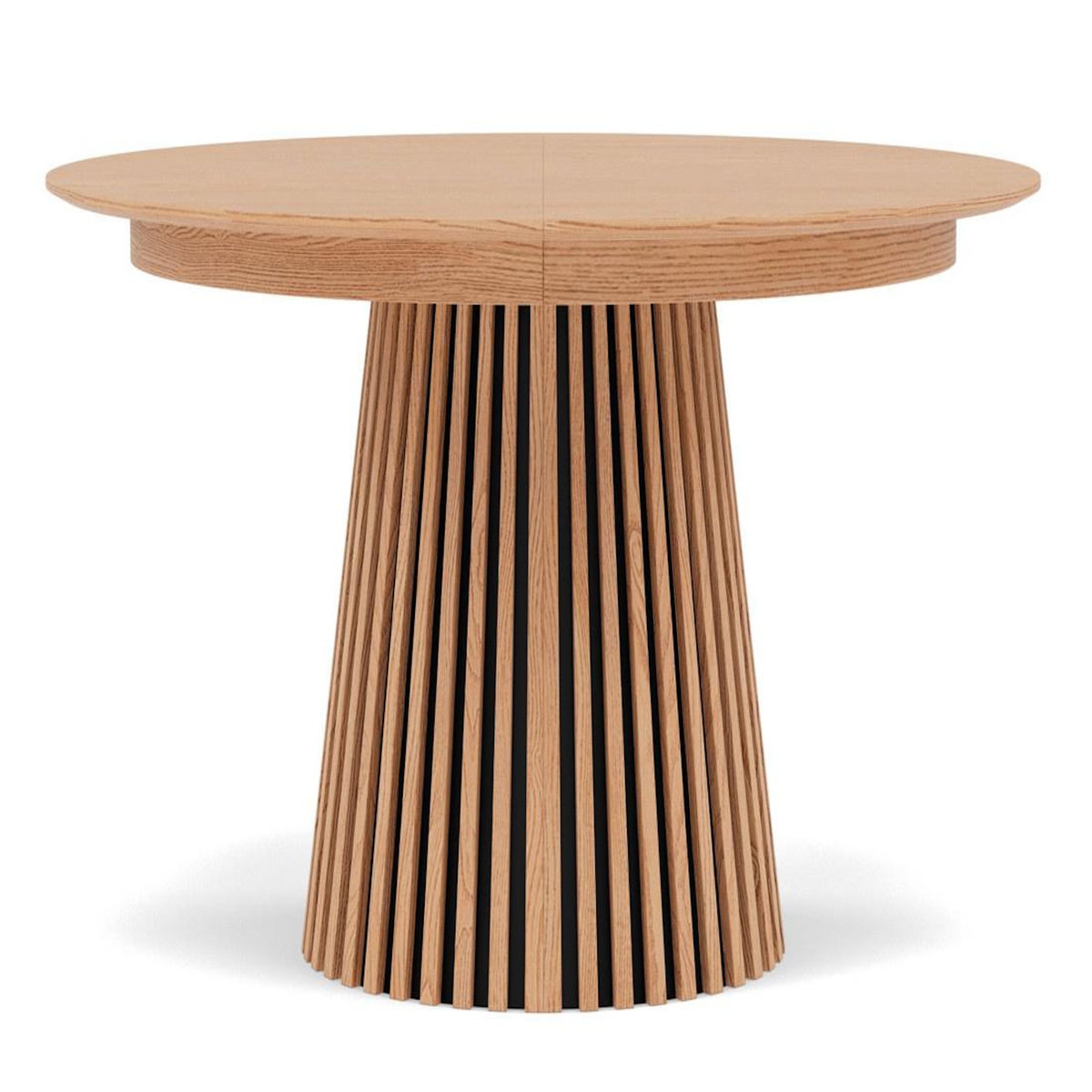 LISA DESIGN Freya - table à manger ronde extensible - effet bois - 4 à 8 personnes
