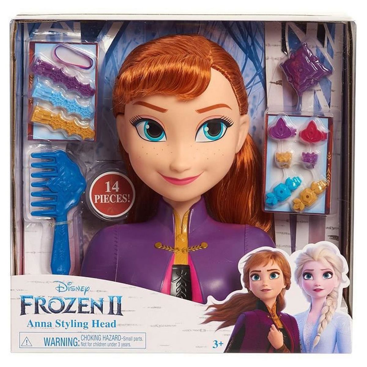 GIOCHI PREZIOSI Reine des Neiges 2 - Tête à Coiffer - Anna