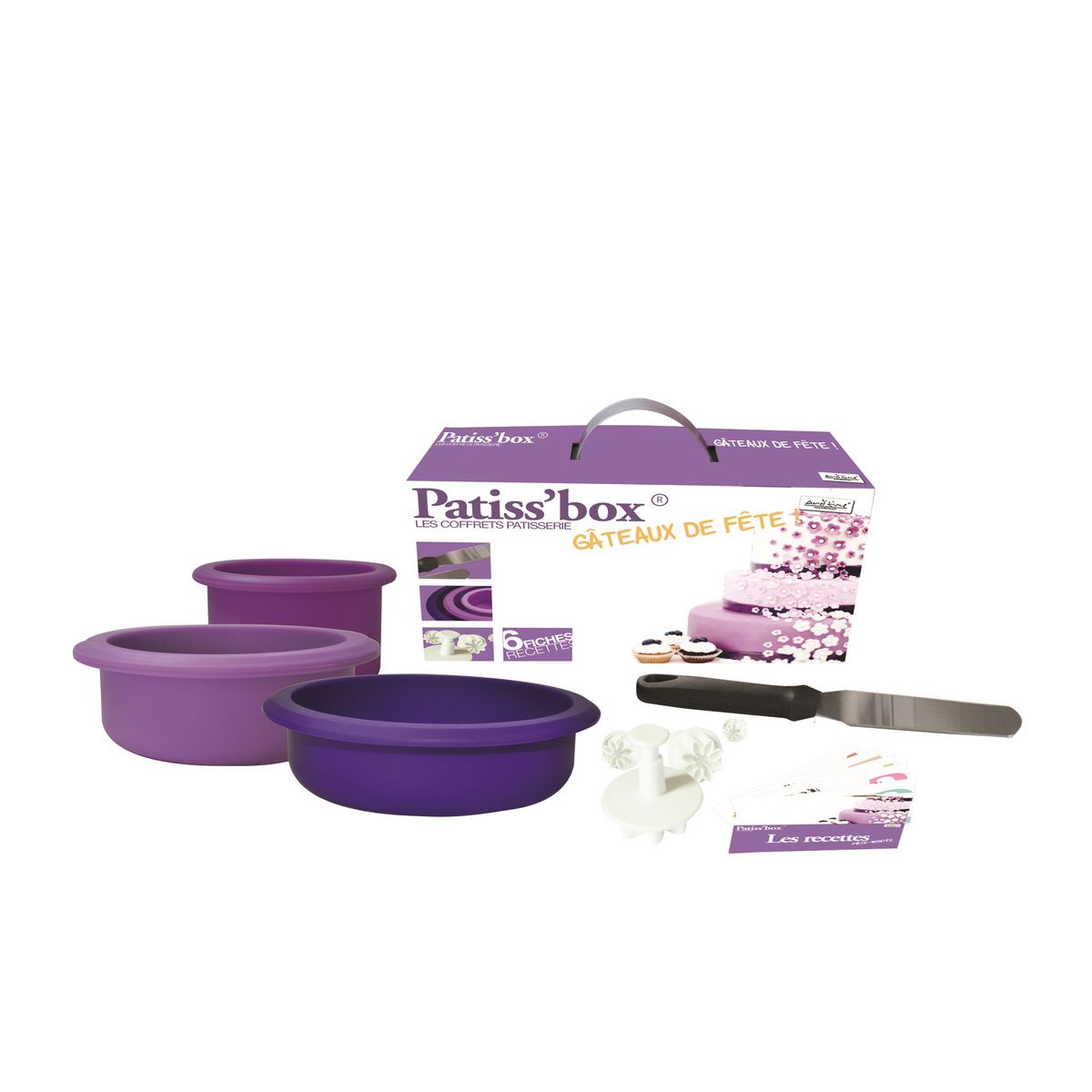 ARD TIME Coffret Patiss'Box pièce montée à décorer pâte à sucre