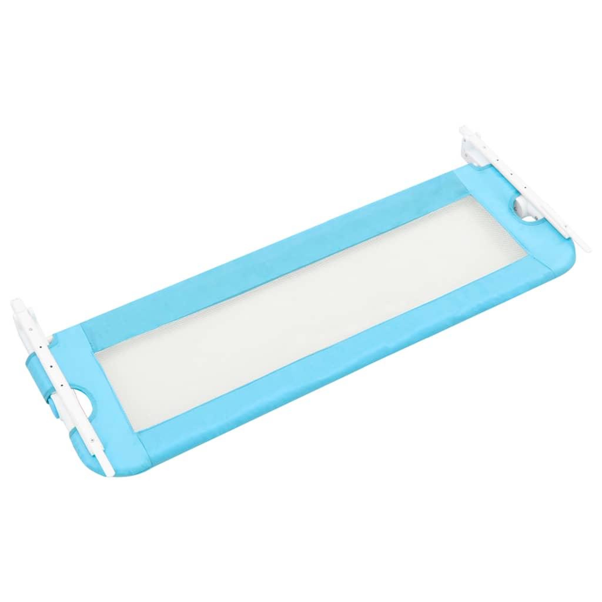 Voir la diapositive 4 : VIDAXL Barriere de securite de lit d'enfant Bleu 120x42 cm Polyester