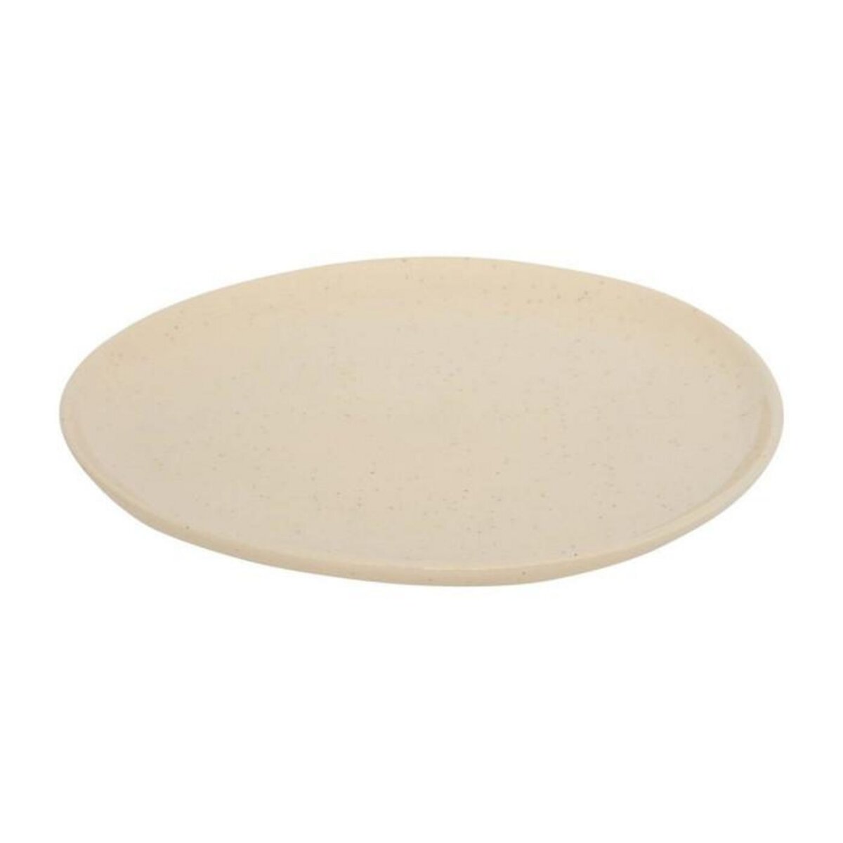 SECRET DE GOURMET Lot de 6 Assiettes Plates en Faïence  Wonja  27cm Crème