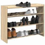 VIDAXL Etagere a chaussures chene sonoma 80x25x62 cm bois d'ingenierie