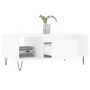 Voir la diapositive 4 : VIDAXL Table basse Blanc 90x50x36,5 cm Bois d'ingenierie