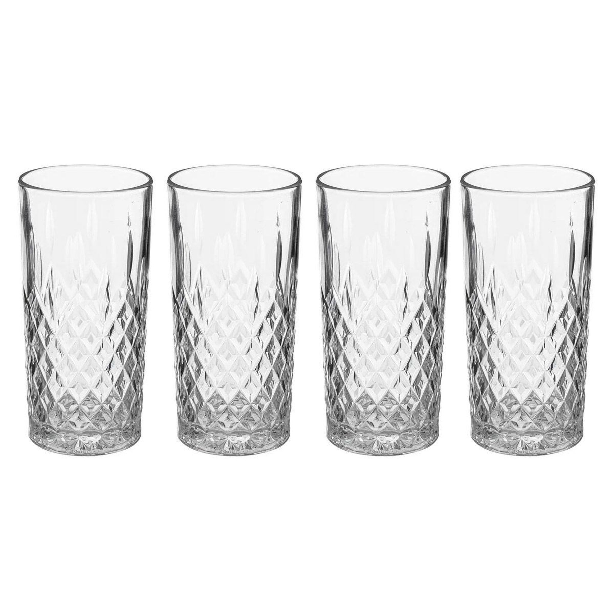 Voir la diapositive 1 : SECRET DE GOURMET Lot de 4 verres à eau  charles  30cl transparent