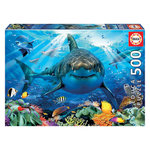 EDUCA Puzzle Grand Requin Blanc 500 pièces