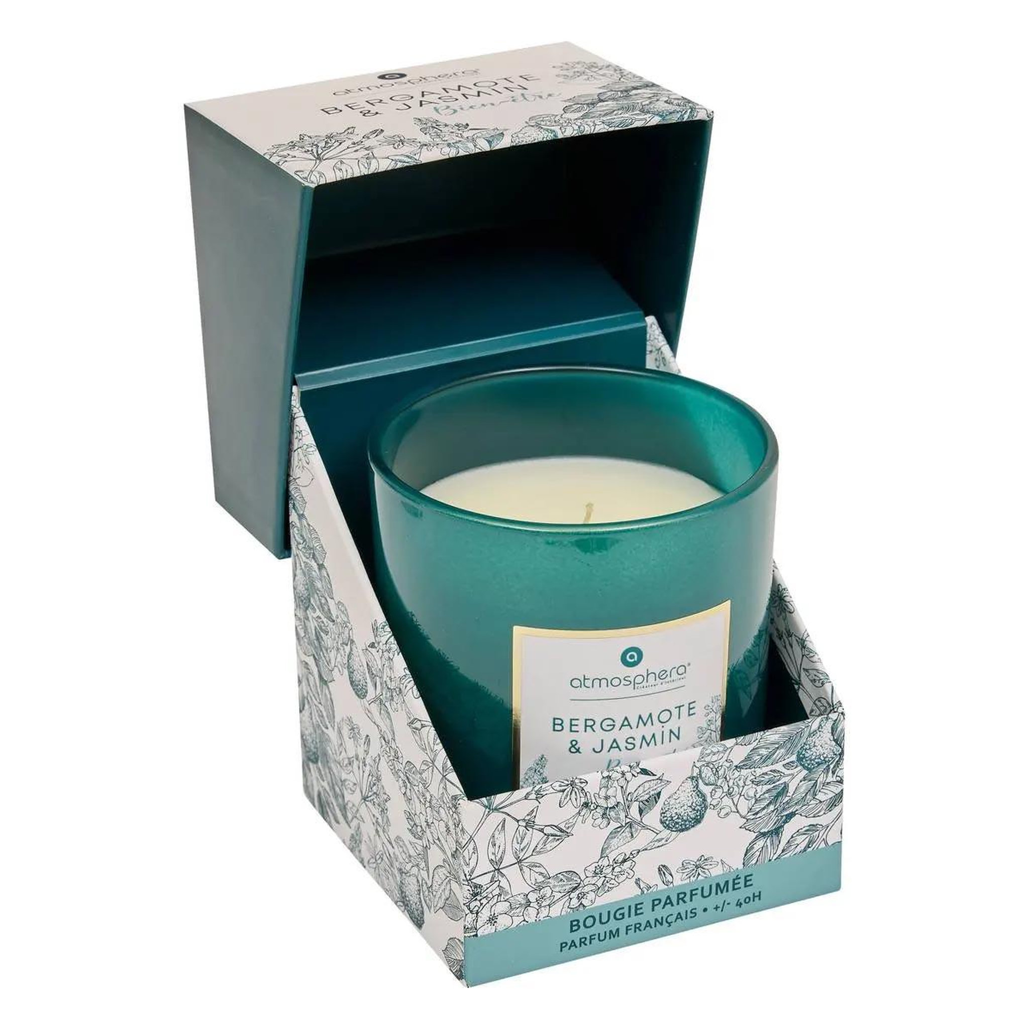 Voir la diapositive 2 : COMPTOIR DE LA BOUGIE Bougie parfumée  mael  190g bergamote & jasmin