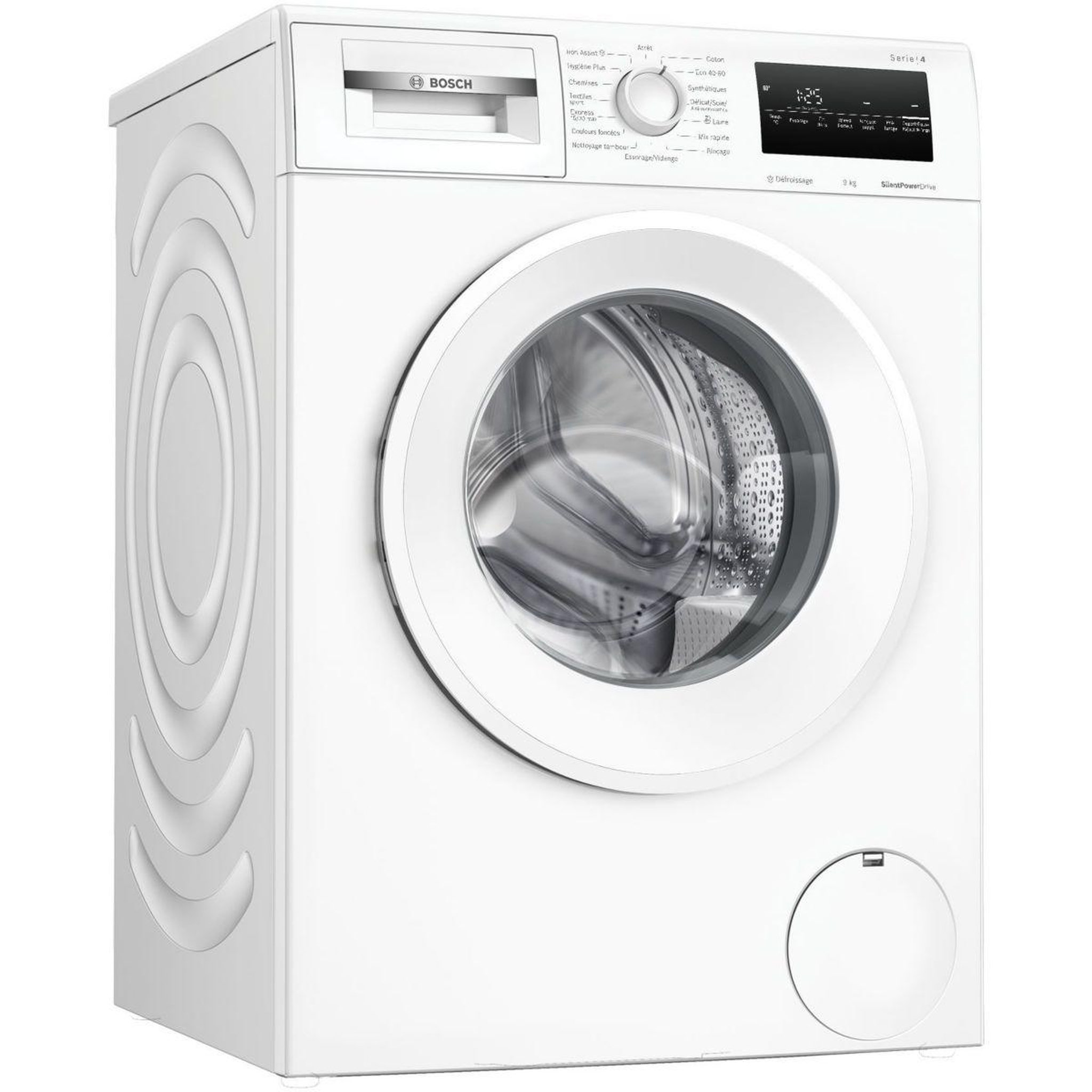 Voir la diapositive 3 : BOSCH Lave linge hublot WAN2827ZFR - 9 kg - 1300 tr/min - Classe A - Vapeur