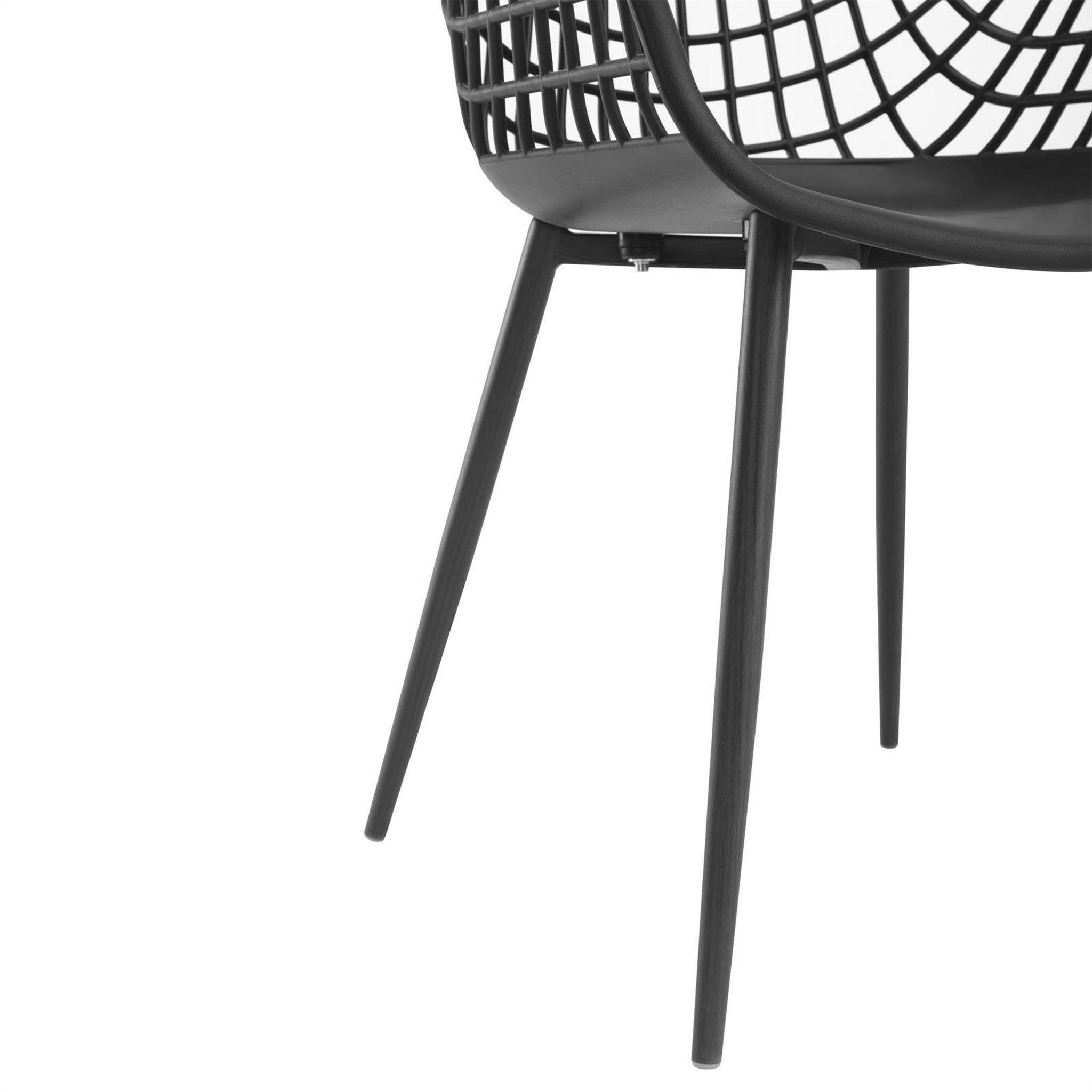 Voir la diapositive 5 : IDIMEX Lot de 4 chaises LUCIA, en plastique