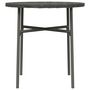 Voir la diapositive 4 : VIDAXL Table a the Gris 45 cm Resine tressee
