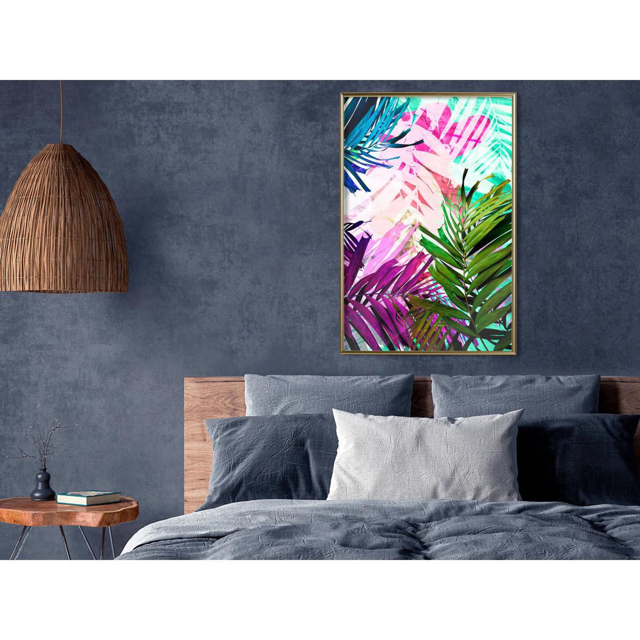 Voir la diapositive 2 : Paris Prix Affiche murale encadrée  vibrant jungle