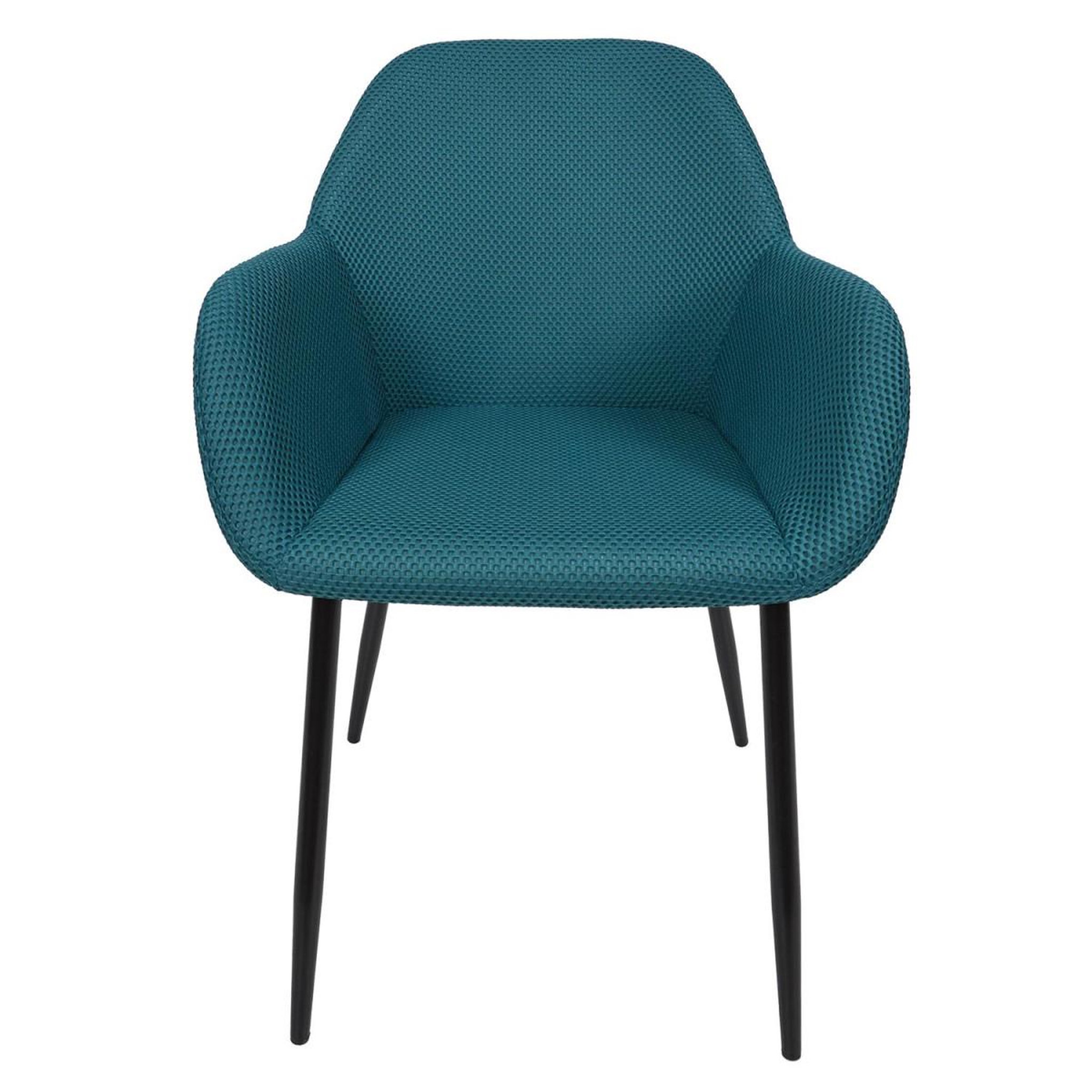 Voir la diapositive 3 : The Home Deco Factory Lot de 2 chaises fauteuil  atome  85cm bleu