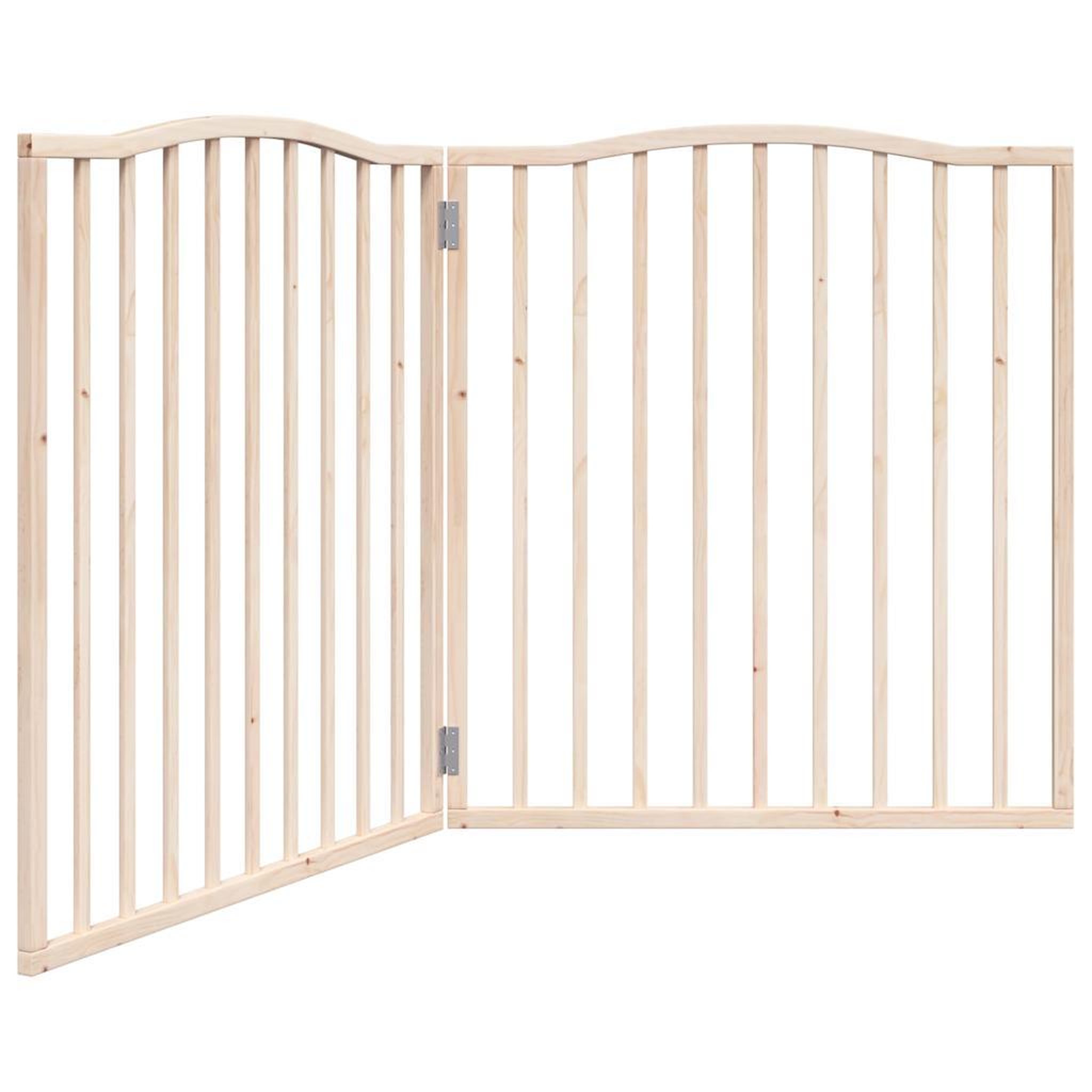 Voir la diapositive 2 : VIDAXL Barriere pour chien pliable 2 panneaux 160 cm bois de peuplier