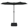 Voir la diapositive 4 : VIDAXL Parasol de jardin a double tete avec LED anthracite 316x240 cm