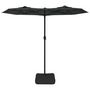 Voir la diapositive 4 : VIDAXL Parasol de jardin a double tete avec LED anthracite 316x240 cm
