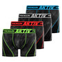 Voir la diapositive 1 : FREEGUN Lot de 4 Boxers homme Aktiv Sport surpiqûres colorées
