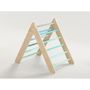 Voir la diapositive 2 : ELIS DESIGN Triangle Pikler Montessori bleu